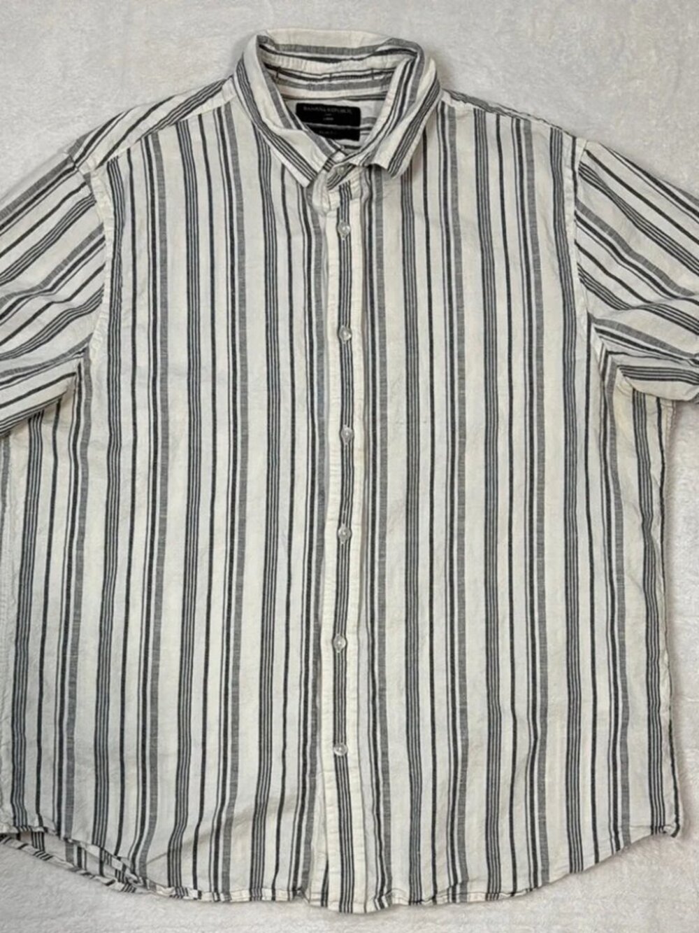 Banana Republic Striped Casual Button Down Shirt